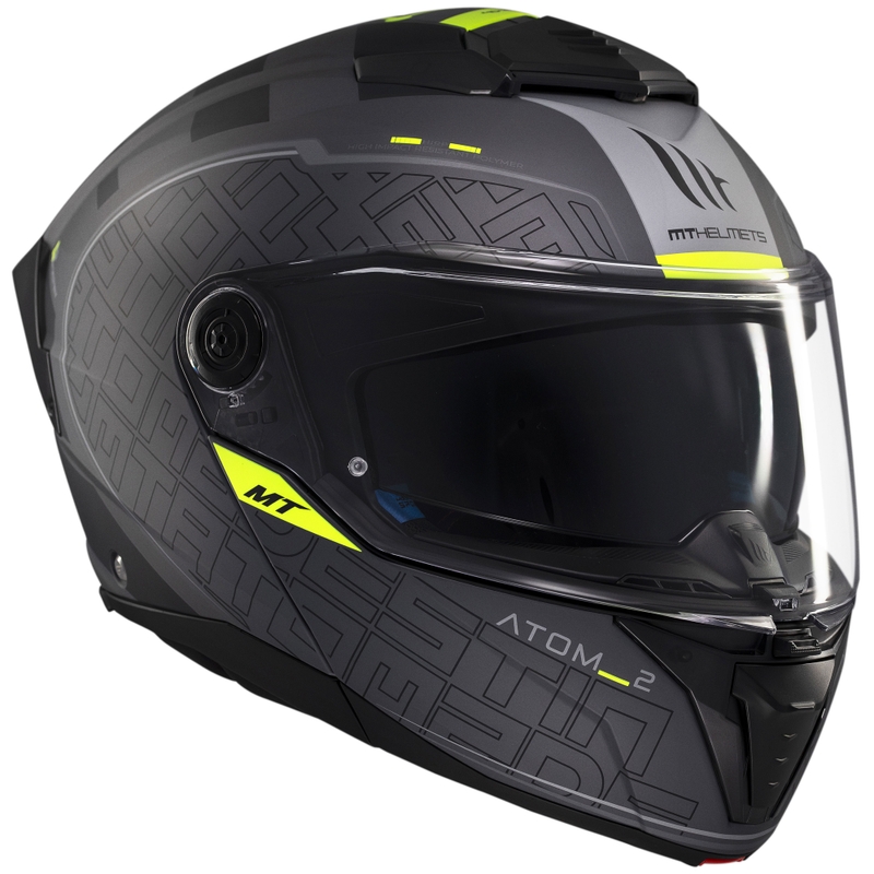 MT Atom 2 SV Destiny flip-up motorcykelhjelm mat sort-grå