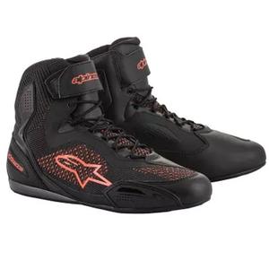 Alpinestars Faster 3 Rideknit Black-Fluo Red motorcykelstøvler