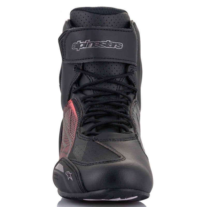 Alpinestars Stella Faster 3 sort-sølv-pink motorcykelstøvler til kvinder