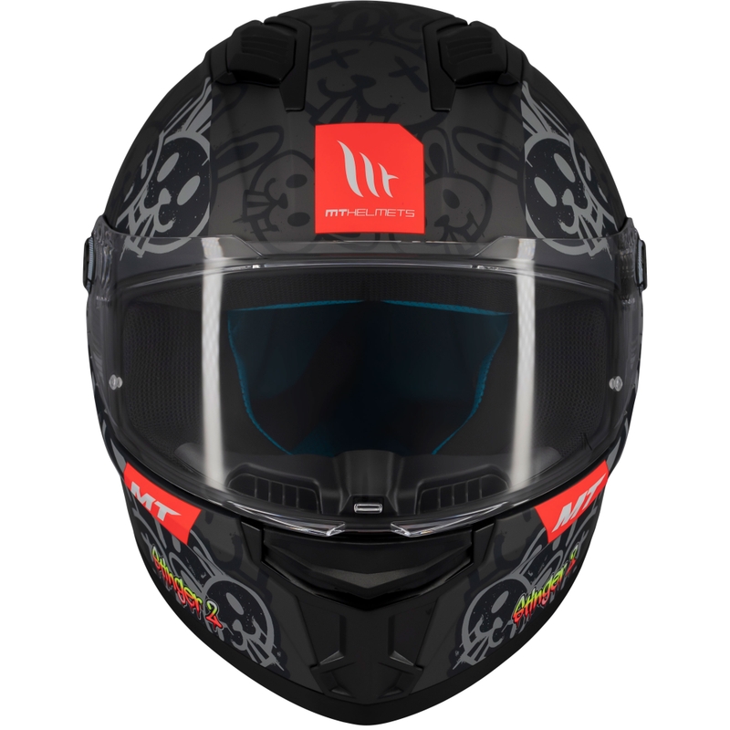 MT Stinger 2 RAM F1 sort-grå integreret motorcykelhjelm