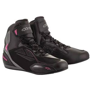 Alpinestars Stella Faster 3 Drystar Black-Dark Grey-Purple motorcykelstøvler til kvinder