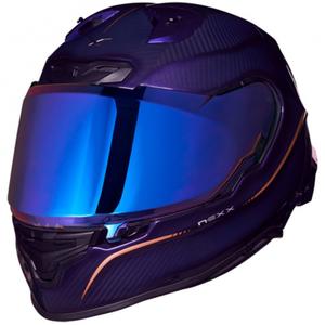 Integralhjelm til motorcykel Nexx X.R3R Hagibis Carbon lilla