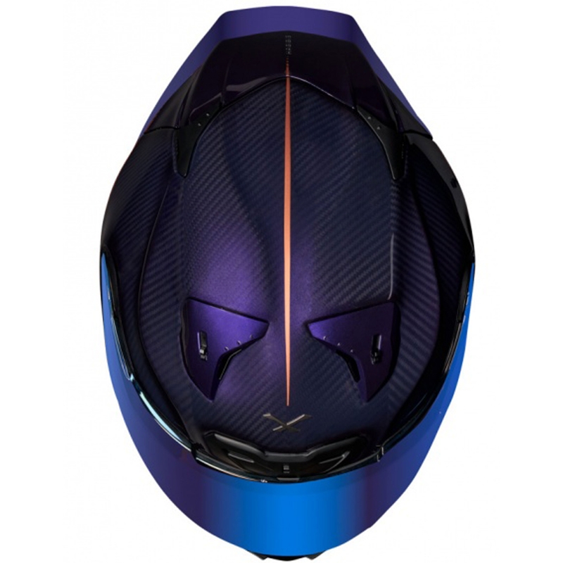 Integralhjelm til motorcykel Nexx X.R3R Hagibis Carbon lilla