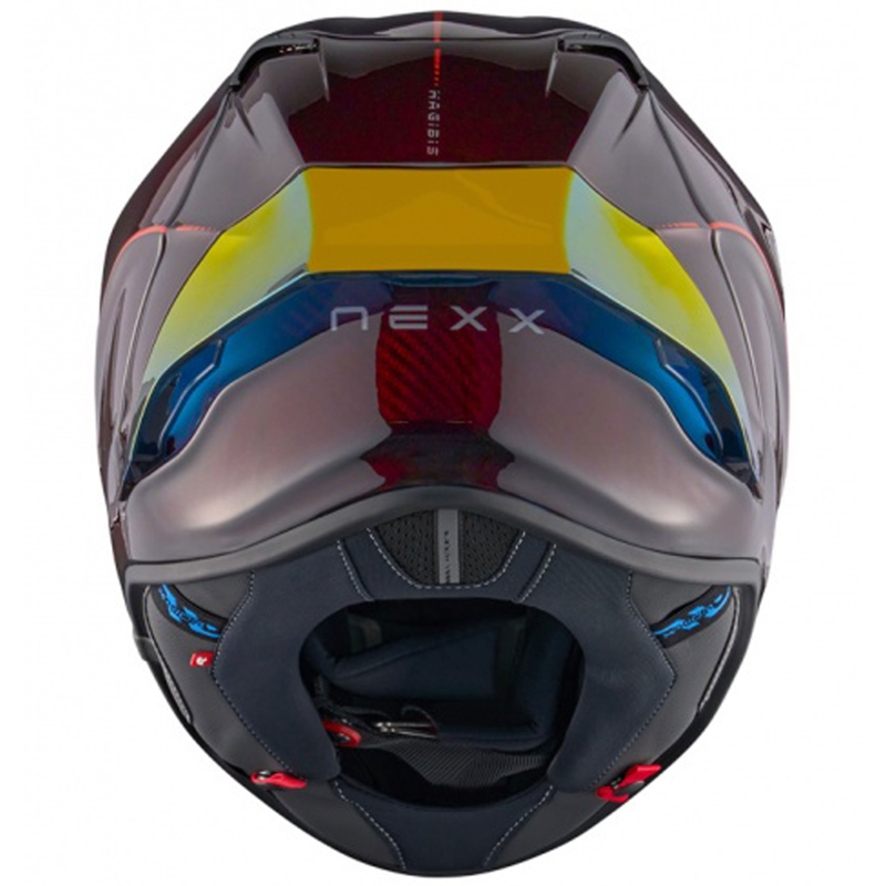 Integralhjelm til motorcykel Nexx X.R3R Hagibis Carbon rød