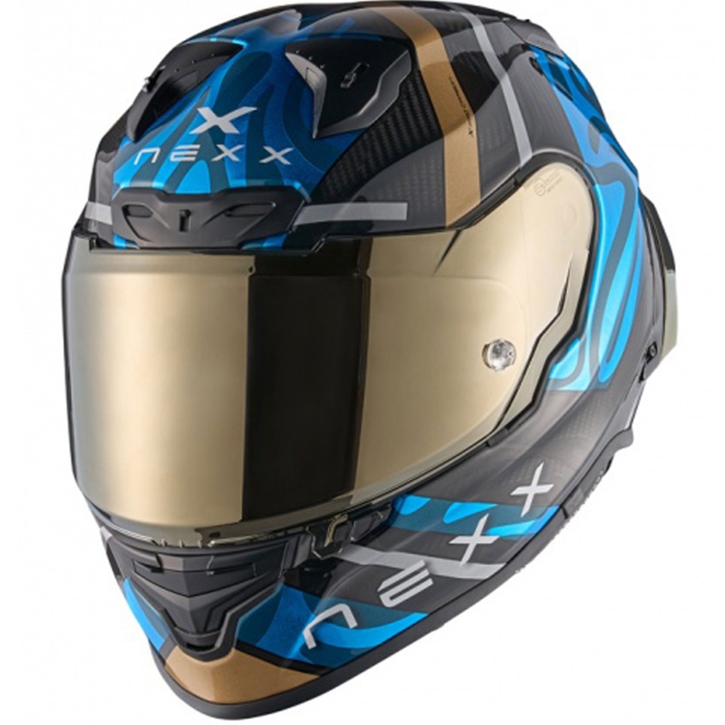 Nexx X.R3R Swirl integreret motorcykelhjelm turkis