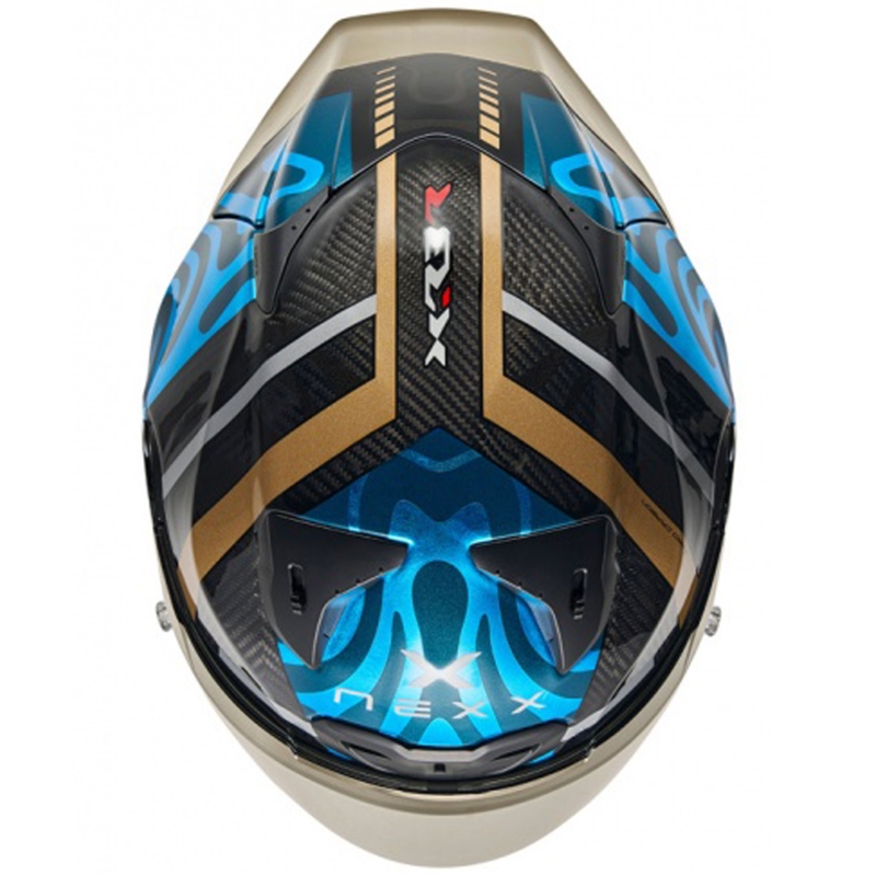 Nexx X.R3R Swirl integreret motorcykelhjelm turkis