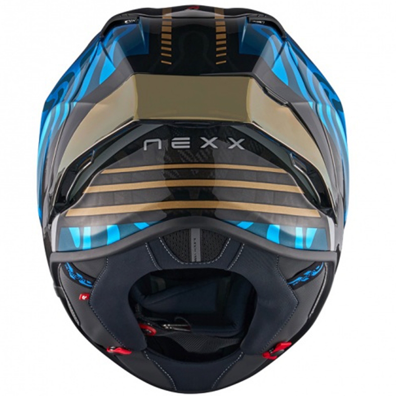 Nexx X.R3R Swirl integreret motorcykelhjelm turkis
