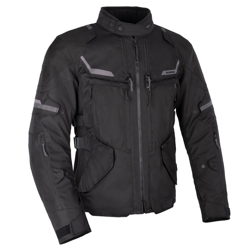 Oxford Advanced Rockland Dry2Dry sort motorcykeljakke
