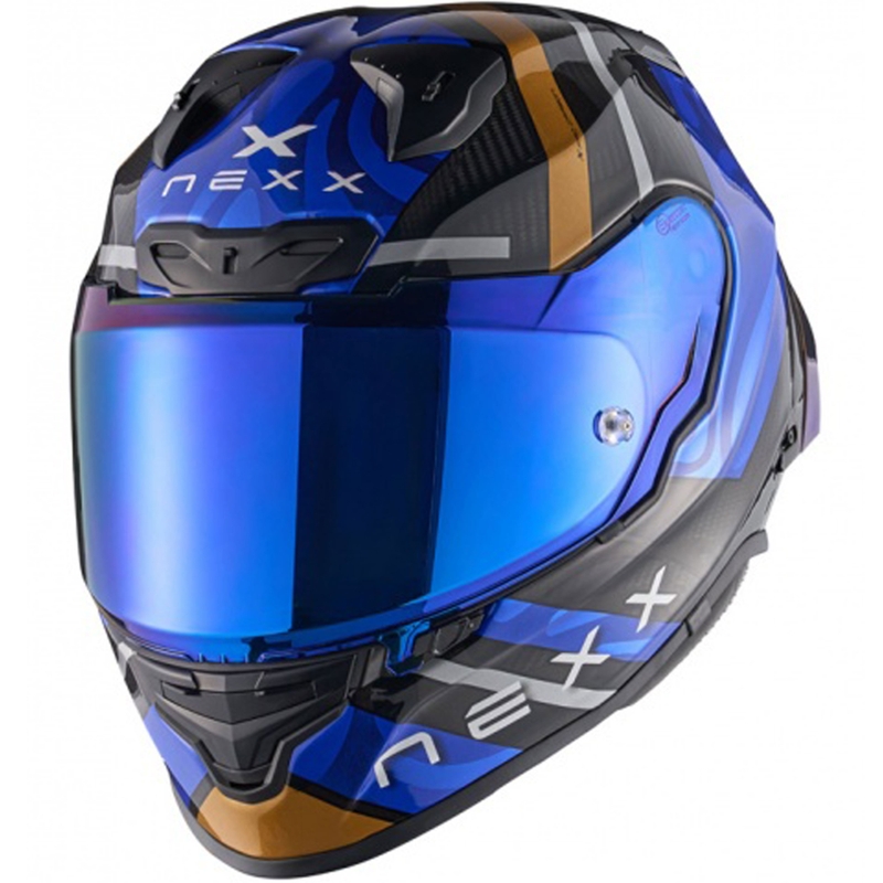 Nexx X.R3R Swirl integreret motorcykelhjelm mørkeblå
