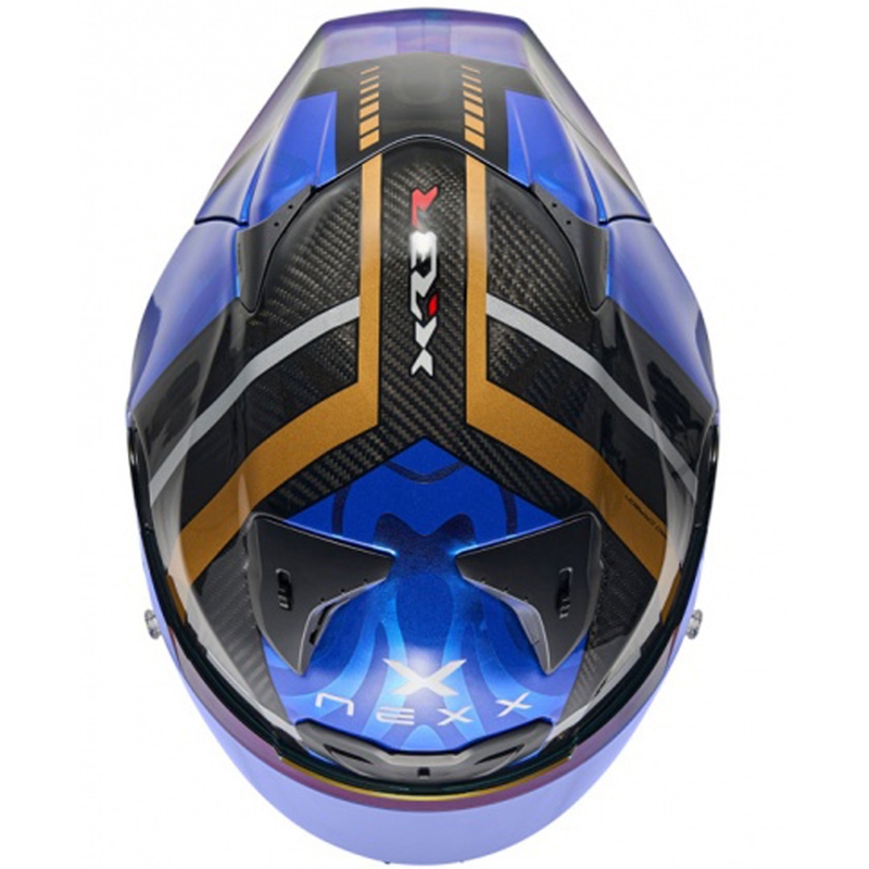 Nexx X.R3R Swirl integreret motorcykelhjelm mørkeblå