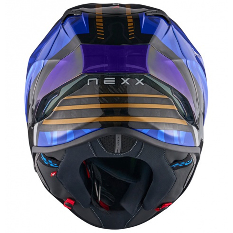 Nexx X.R3R Swirl integreret motorcykelhjelm mørkeblå