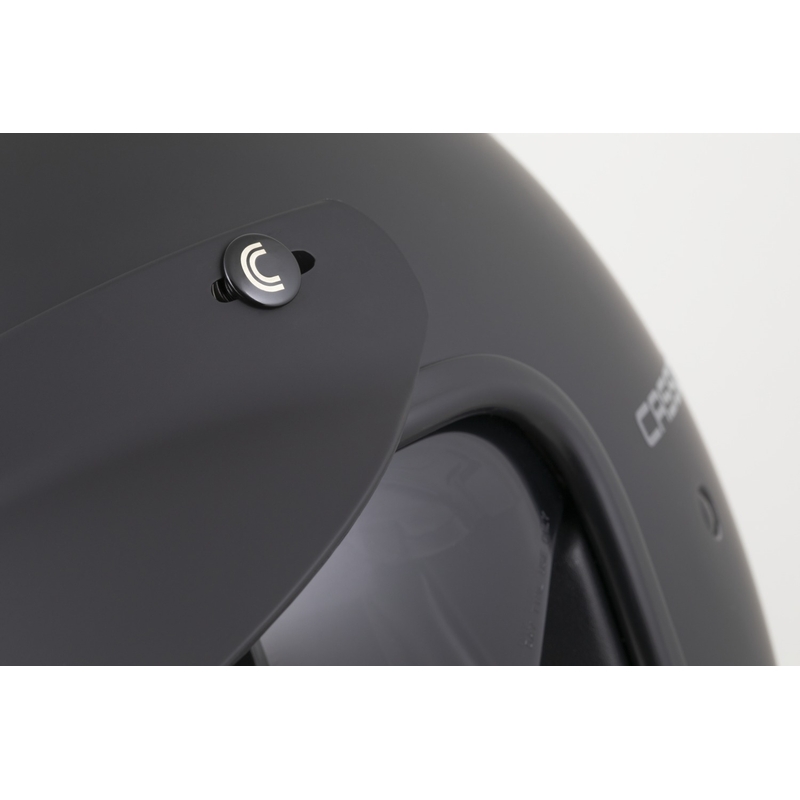 Cassida Oxygen 2.0 Solid Open Face Motorcykelhjelm Mat Sort-Mørkegrå