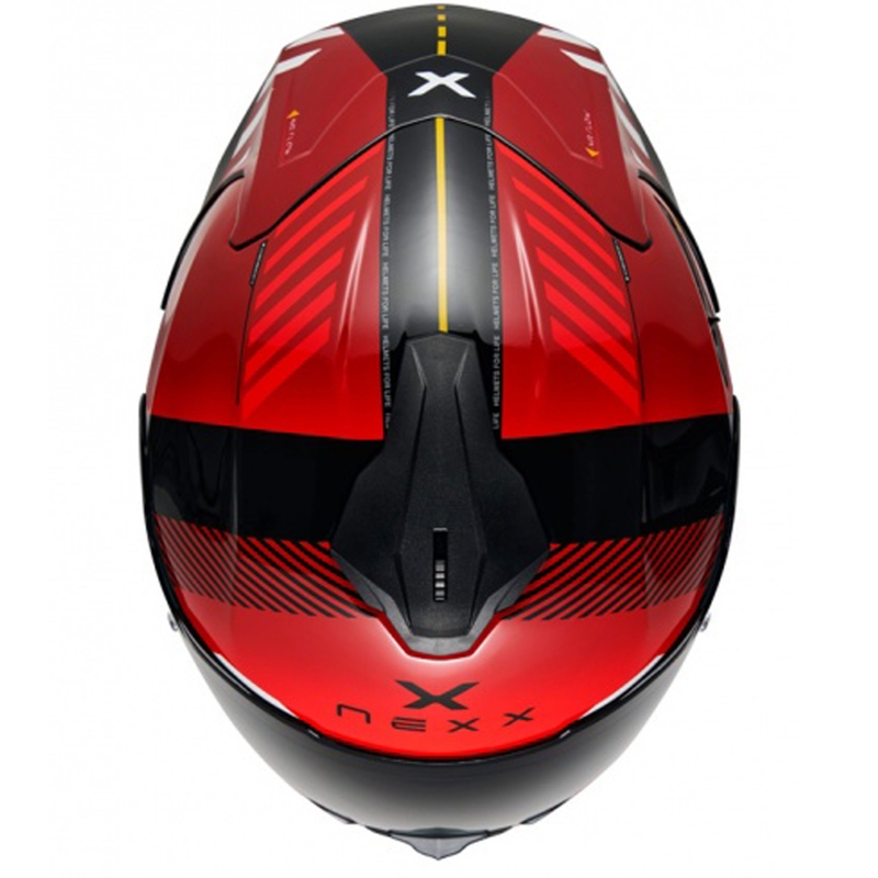 Integreret motorcykelhjelm NEXX Y.100R Fade rød-sort
