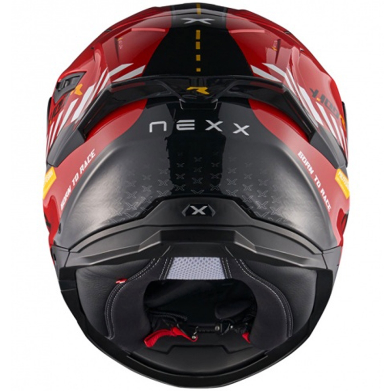 Integreret motorcykelhjelm NEXX Y.100R Fade rød-sort