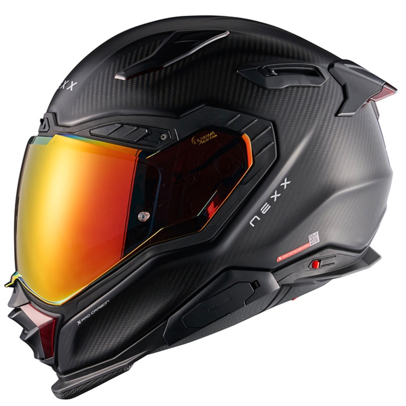 Integreret motorcykelhjelm Nexx X.WST3 Zero PRO Carbon mat rød