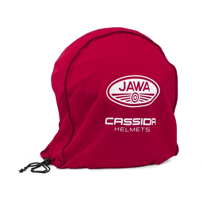 Open face motorcykelhjelm Cassida Oxygen 2.0 Jawa OHC mat rød-sort-hvid