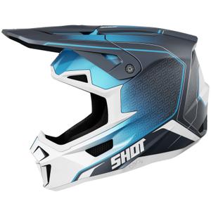 Motocrosshjelm Shot Lite Challenger mat blå