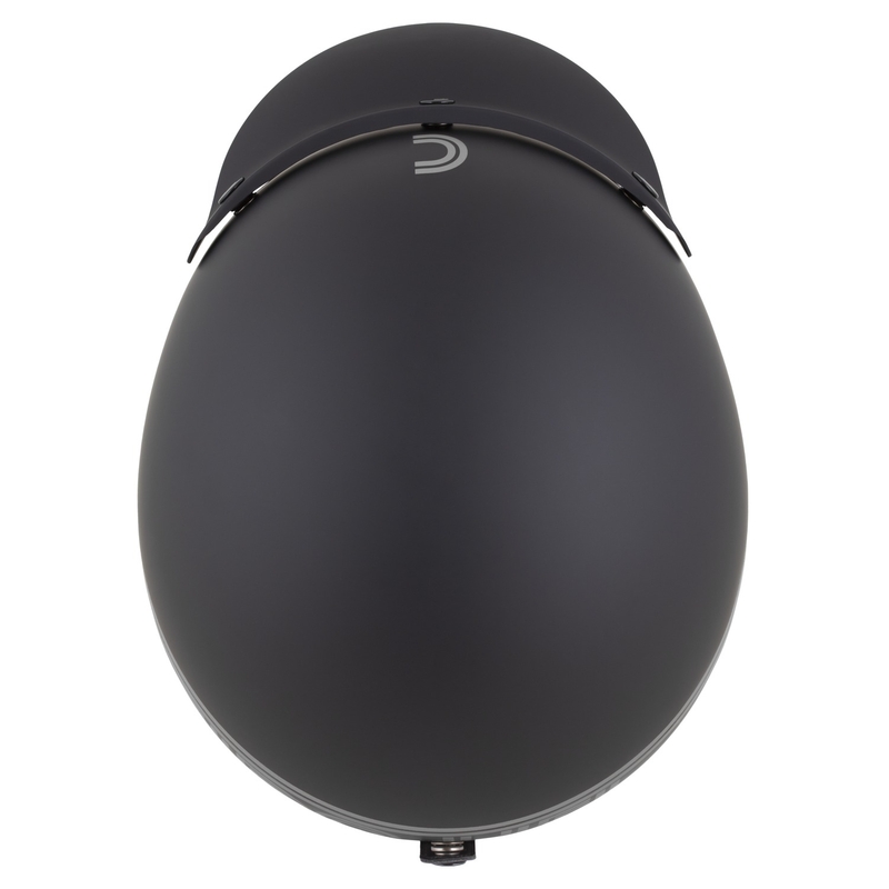 Cassida Oxygen 2.0 Rondo open face motorcykelhjelm mat sort-sølv