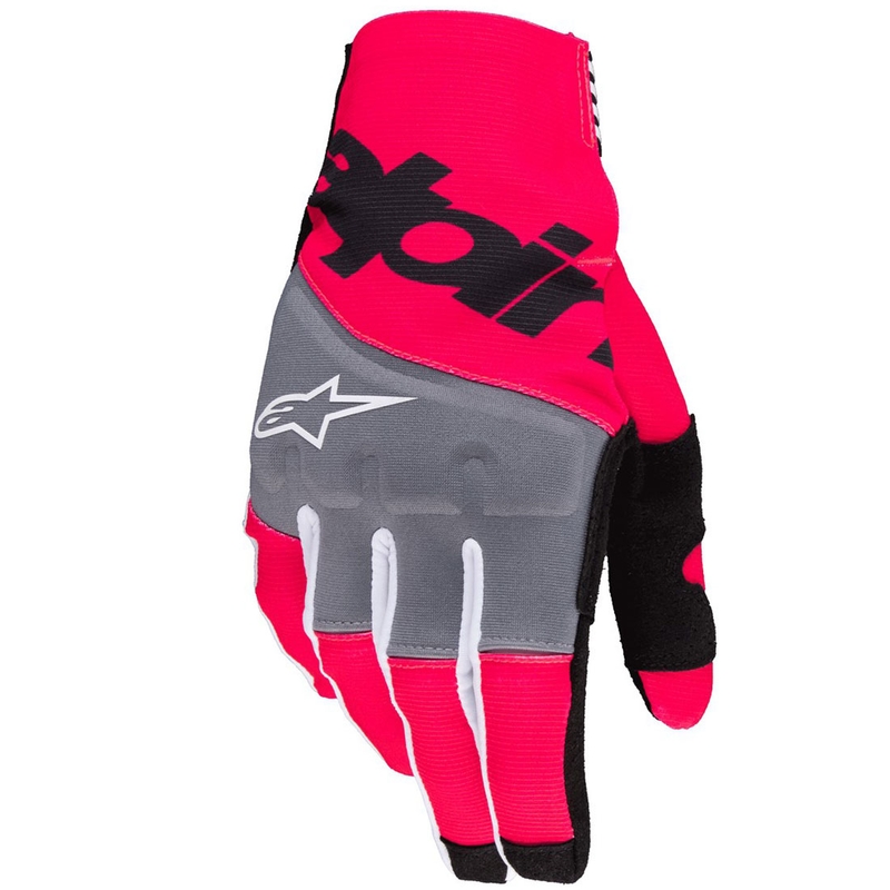 Alpinestars Techstar motocrosshandsker sort-fluo pink