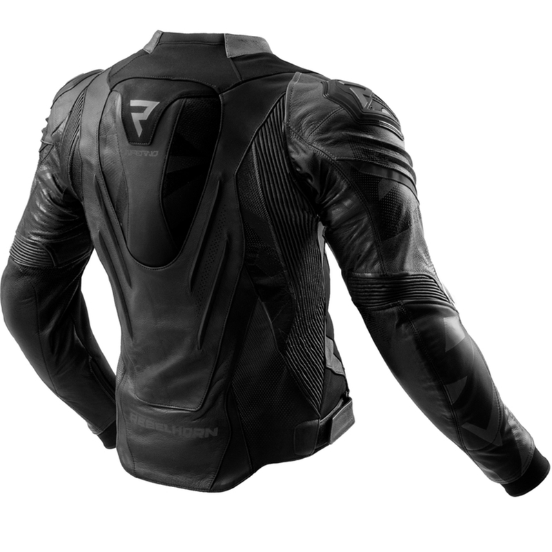 Rebelhorn Inferno sort motorcykeljakke i læder