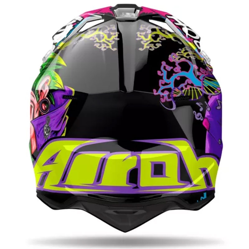 Airoh Wraaap Music motocrosshjelm multifarvet