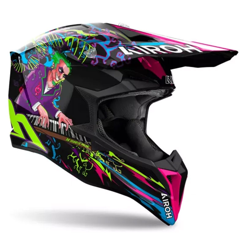 Airoh Wraaap Music motocrosshjelm multifarvet
