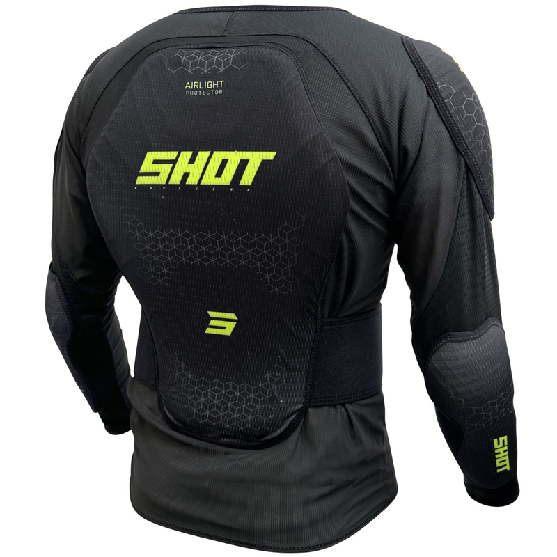 Shot Airlight kropsbeskytter sort-fluo gul