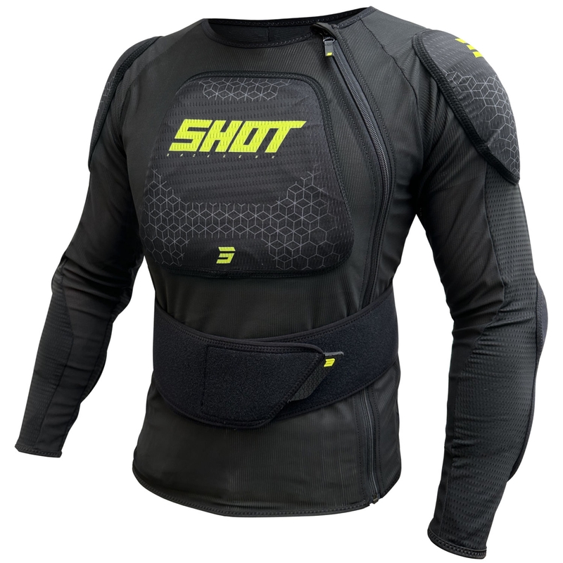 Shot Airlight kropsbeskytter sort-fluo gul