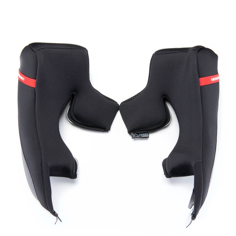Udskiftning af kindpuder til Scorpion EXO-R1 Air/Carbon Air hjelme sort