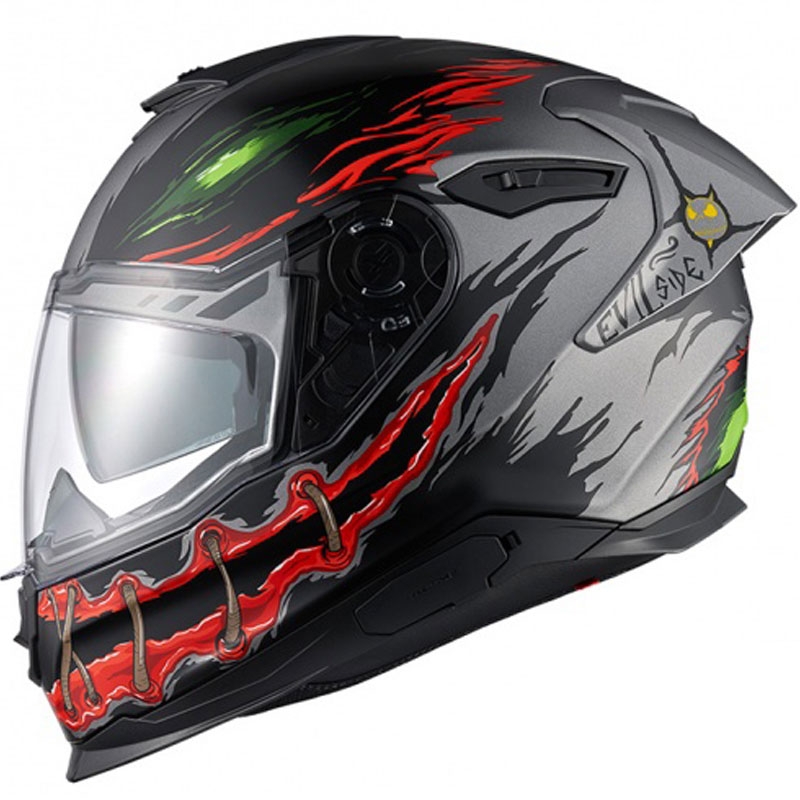 Integreret motorcykelhjelm Nexx Y.100R Night Rider mørkegrå