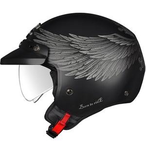 Åben motorcykelhjelm NEXX Y.10 EAGLE RIDER sort-grå udsalg