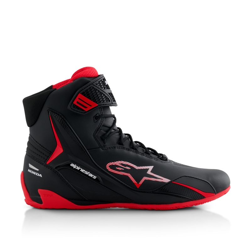 Alpinestars Faster-4 motorcykelstøvler HONDA kollektion sort og rød