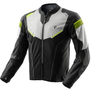 Rebelhorn Hiflow V motorcykeljakke sort-grå-fluo gul
