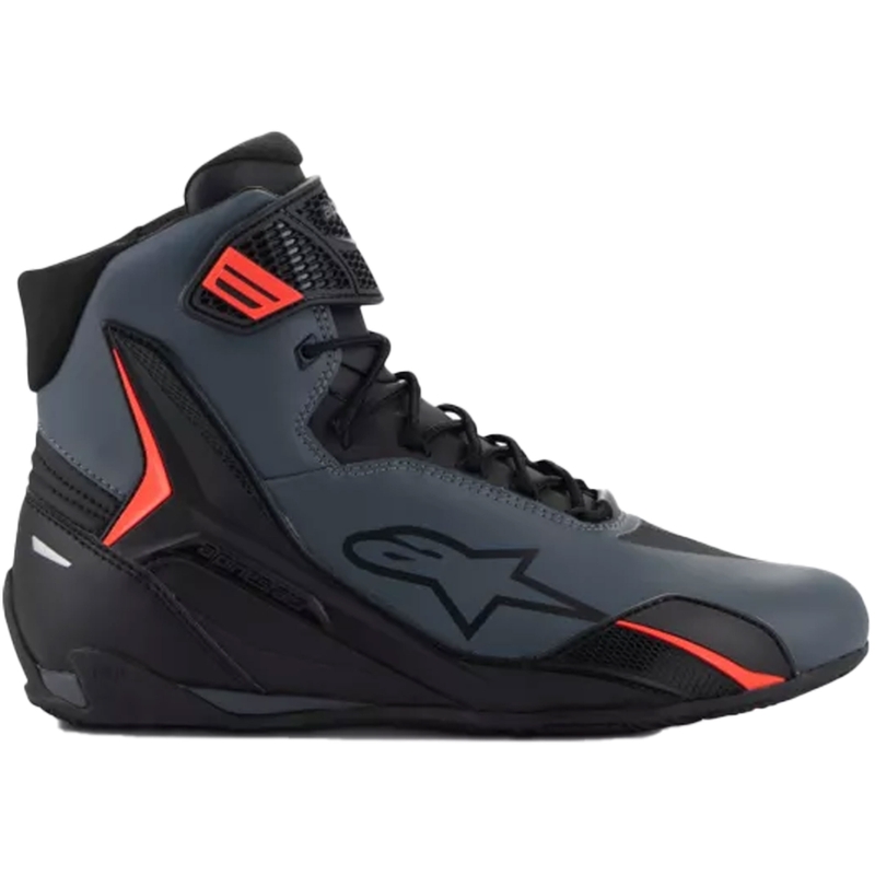 Alpinestars Faster-4 motorcykelstøvler sort-grå-fluorrød