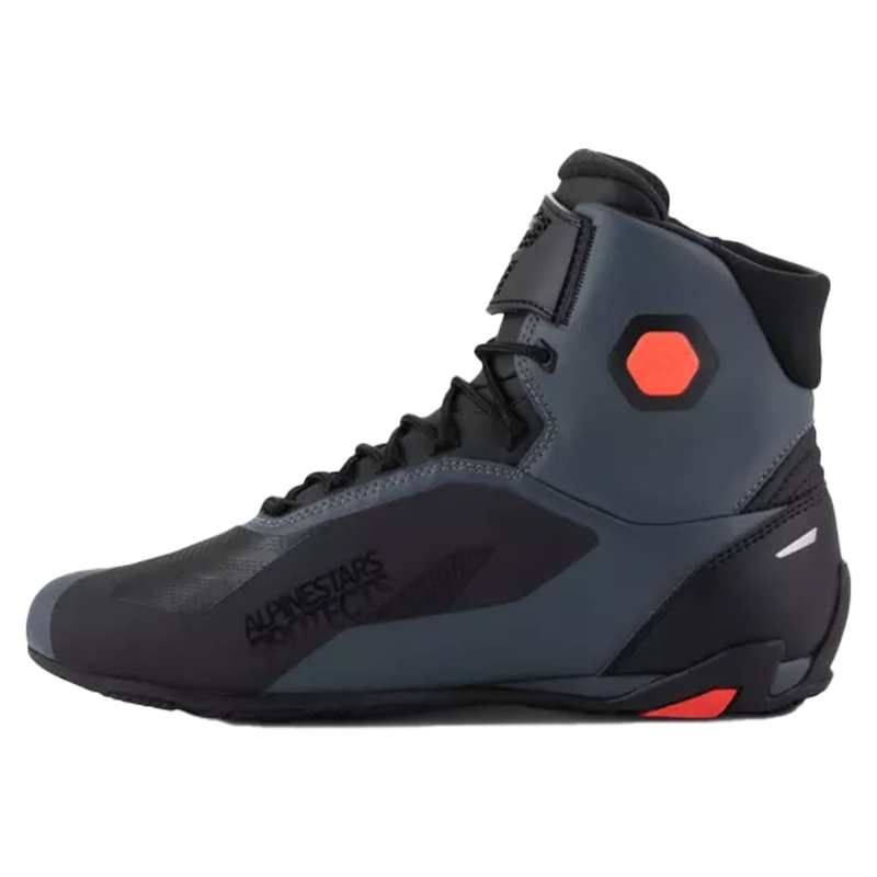 Alpinestars Faster-4 motorcykelstøvler sort-grå-fluorrød