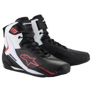 Alpinestars Faster-4 motorcykelstøvler sort-hvid-rød
