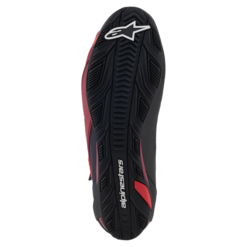Alpinestars Faster-4 motorcykelstøvler sort-hvid-mørkerød