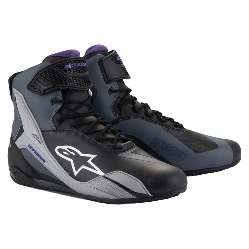 Alpinestars Stella Faster-4 damemotorcykelstøvler sort-grå-lilla