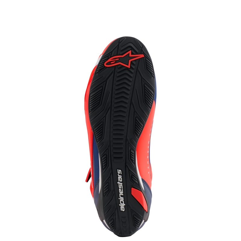Alpinestars Faster-4 motorcykelstøvler MM93 kollektion fluo rød-blå-hvid