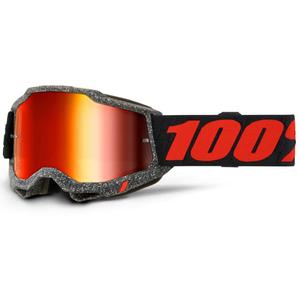 Motocrossbriller til børn 100% - USA ACCURI 2 Huaraki red plexi