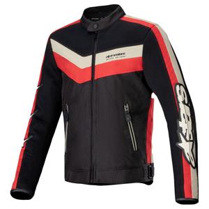 Alpinestars T-Dyno Air motorcykeljakke sort-rød-beige
