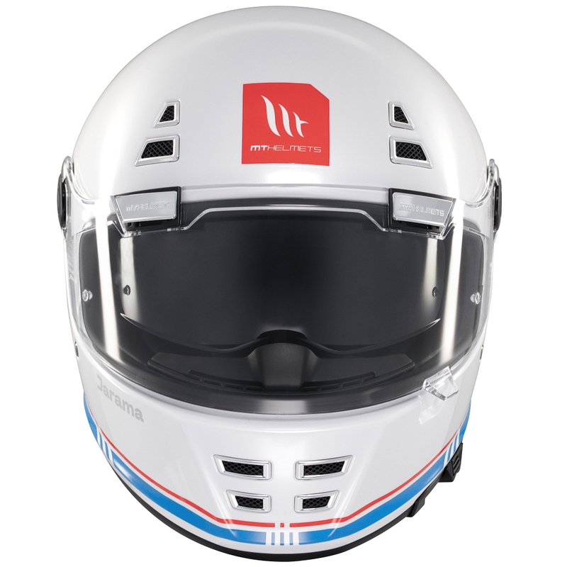 Full face motorcykelhjelm MT Jarama SV blank hvid