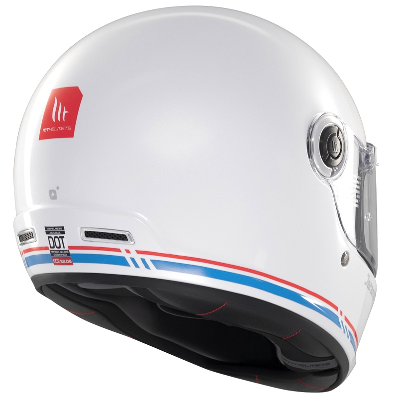 Full face motorcykelhjelm MT Jarama SV blank hvid
