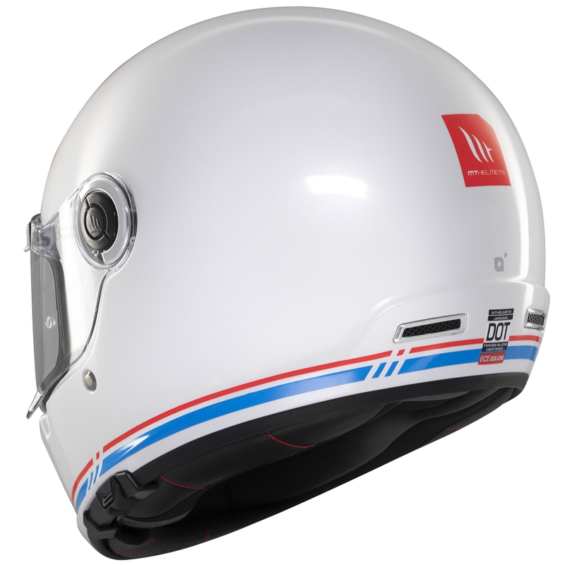 Full face motorcykelhjelm MT Jarama SV blank hvid