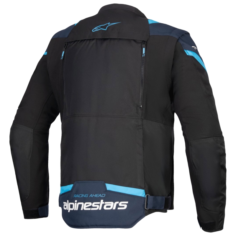 Alpinestars T-Stunt Air motorcykeljakke sort-blå-lyseblå