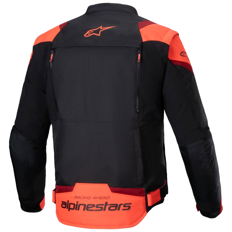 Alpinestars T-Stunt Air motorcykeljakke sort-fluor rød-rød