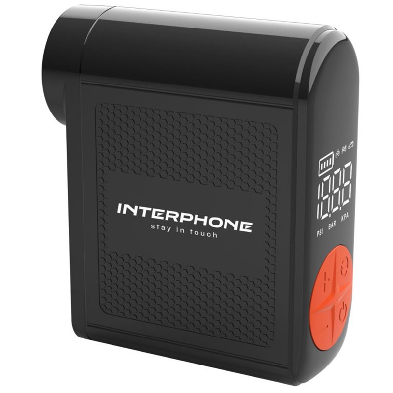Mini batteri kompressor Interphone sort