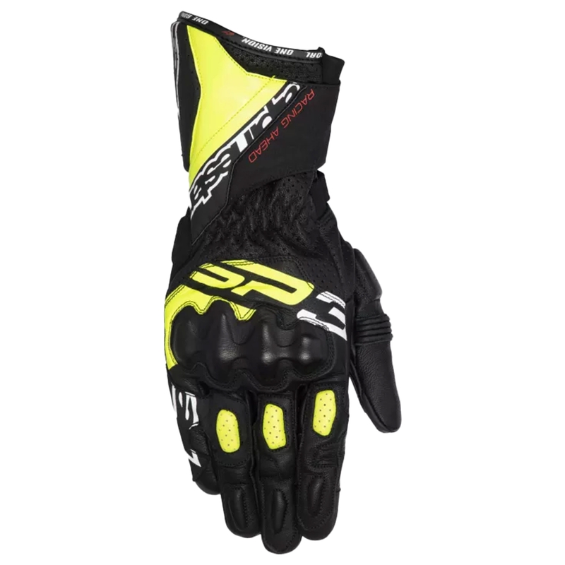 Alpinestars SP-3 motorcykelhandsker sort-fluo gul-hvid