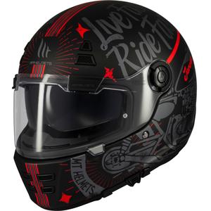 Full face motorcykelhjelm MT Jarama SV Art mat sort
