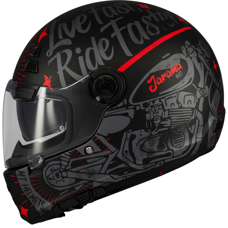 Full face motorcykelhjelm MT Jarama SV Art mat sort